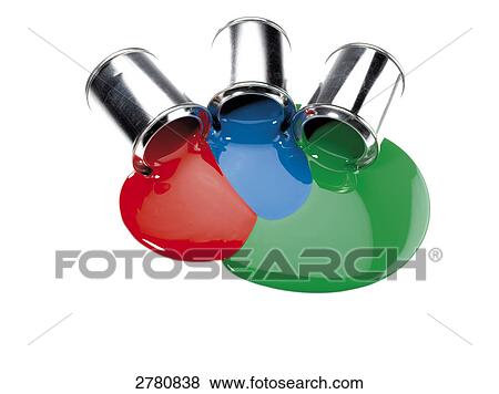 Close-up of paint spilling from cans View Large Photo Image Stock Photo - Close-up of paint spilling from cans . Fotosearch