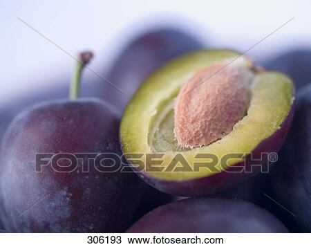 Stock Image - Close-up of plum . Fotosearch