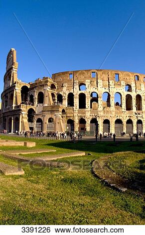 Stock Photograph - Colosseum, Forum Romanum, Rome, Italy . Fotosearch