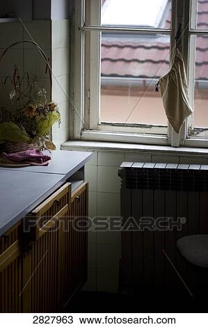 Empty kitchen View Large Photo Image Stock Image - Empty kitchen . Fotosearch