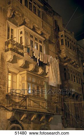 Facade of house, Valetta, Malta View Large Photo Image Stock Image - Facade of house, Valetta, Malta . Fotosearch