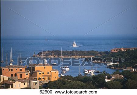 High angle view of sailboats in sea, Sardinia, Italy, Europe View Large Photo Image Stock Image - High angle view of sailboats in sea, Sardinia, Italy, Europe . Fotosearch
