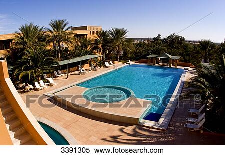 Hotel Ksar Rouge, Tozeur, Tunisia, Africa View Large Photo Image Stock Photography - Hotel Ksar Rouge, Tozeur, Tunisia, Africa . Fotosearch