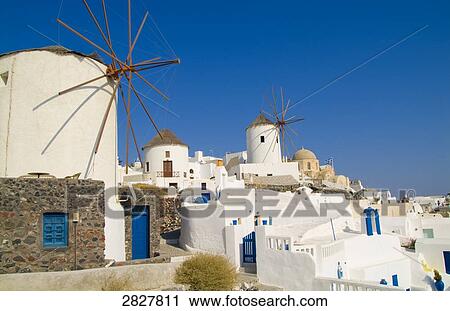 Stock Image - Ia, Santorin, Greece . Fotosearch
