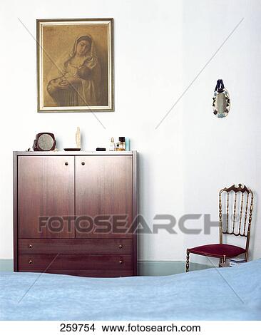Picture - Interiors of bedroom . Fotosearch