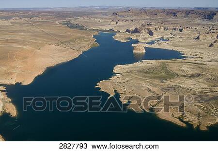 Lake Powell, Monument Valley, Utah, USA, Aerial View View Large Photo Image Stock Image - Lake Powell, Monument Valley, Utah, USA, Aerial View . Fotosearch