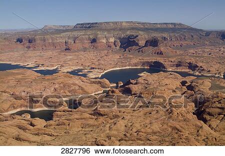 Lake Powell, Monument Valley, Utah, USA, Aerial View View Large Photo Image Stock Photograph - Lake Powell, Monument Valley, Utah, USA, Aerial View . Fotosearch