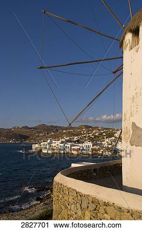 Little Venice, Mykonos, Greece View Large Photo Image Stock Image - Little Venice, Mykonos, Greece . Fotosearch