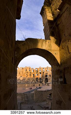 Roman theatre, El Jem, Tunisia, Africa View Large Photo Image Stock Photo - Roman theatre, El Jem, Tunisia, Africa . Fotosearch