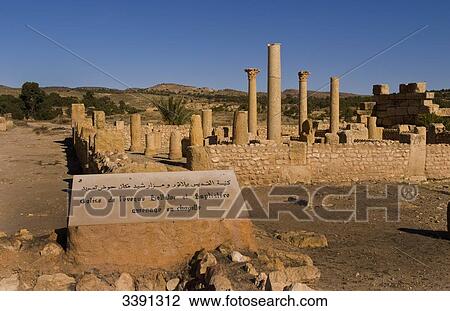 Stock Image - Ruins, Sufetula, Sbeitla, Tunisia, Africa . Fotosearch