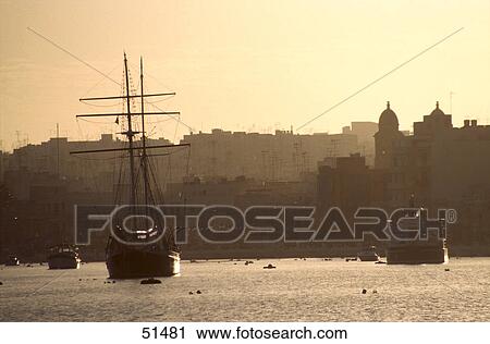 Sailing ship at harbor, Malta View Large Photo Image Stock Image - Sailing ship at harbor, Malta . Fotosearch
