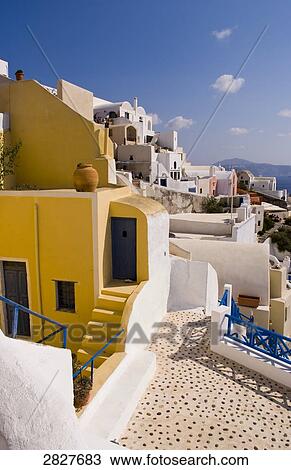 Santorin, Greece View Large Photo Image Stock Image - Santorin, Greece . Fotosearch