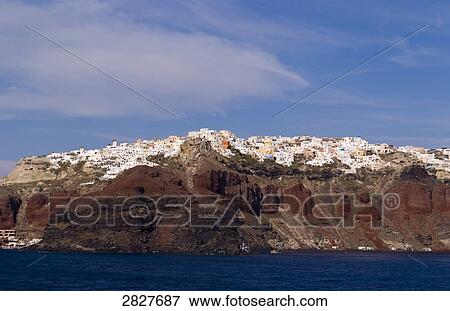 Santorin, Greece View Large Photo Image Stock Photo - Santorin, Greece . Fotosearch