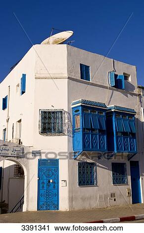 Sidi Bou Said, Tunisia, Africa View Large Photo Image Stock Image - Sidi Bou Said, Tunisia, Africa . Fotosearch