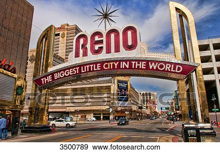 Sign above street in Reno, Nevada, USA View Large Photo Image Stock Photo - Sign above street in Reno, Nevada, USA . Fotosearch