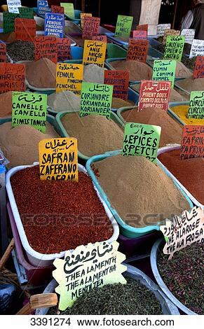 Picture - Spice market, Gabes, Tunisia, Africa . Fotosearch