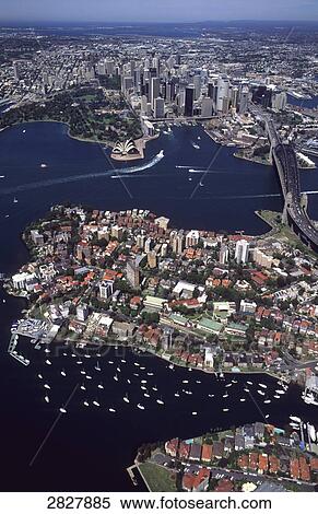 Sydney, Australia, bird's eye view View Large Photo Image Stock Photography - Sydney, Australia, bird's eye view . Fotosearch
