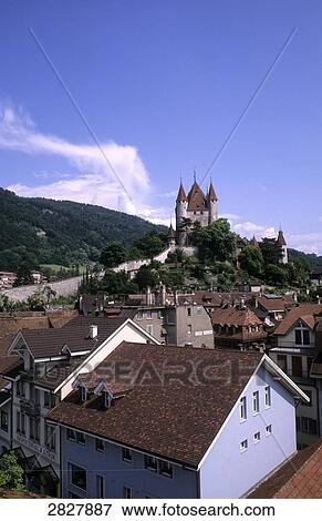 Thun Castle, Switzerland View Large Photo Image Stock Photo - Thun Castle, Switzerland . Fotosearch