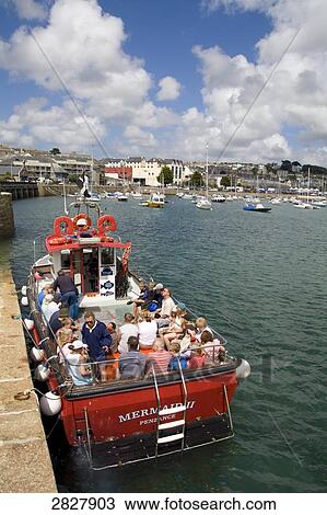 Tourist boat, Penzance, England View Large Photo Image Stock Image - Tourist boat, Penzance, England . Fotosearch