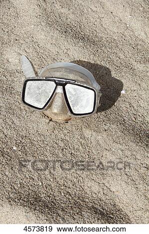 Anthropoid face with diving mask View Large Photo Image Stock Photo - Anthropoid face with diving mask . Fotosearch