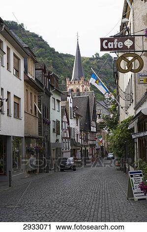 Stock Image - Bacharach, Germany . Fotosearch