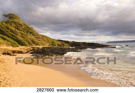 Stock Image - Big Beach, Maui, Hawaii, USA . Fotosearch
