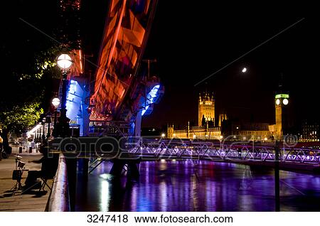 Big Ben and London Eye, London, Great Britain View Large Photo Image Stock Photo - Big Ben and London Eye, London, Great Britain . Fotosearch