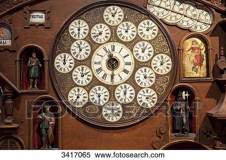 Stock Photography - Black Forest clock, Furtwangen, Baden-Wuerttemberg, Germany, Europe . Fotosearch