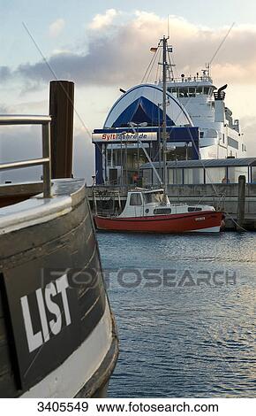 Boats in the port of List, Sylt, Germany View Large Photo Image Stock Photo - Boats in the port of List, Sylt, Germany . Fotosearch