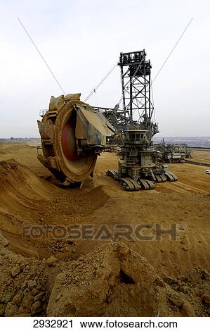 Stock Image - bucket-wheel excavator, Otzenrath, Germany . Fotosearch