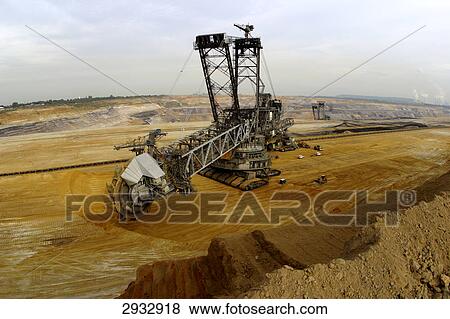 Stock Photo - bucket-wheel excavator, Otzenrath, Germany . Fotosearch