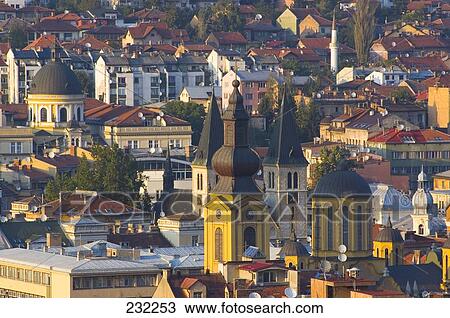 Buildings in city, Sarajevo, Bosnia And Herzegovina, Belgrade, Serbia, Former Yugoslavia  View Large Photo Image Stock Image - Buildings in city, Sarajevo, Bosnia And Herzegovina, Belgrade, Serbia, Former Yugoslavia . Fotosearch