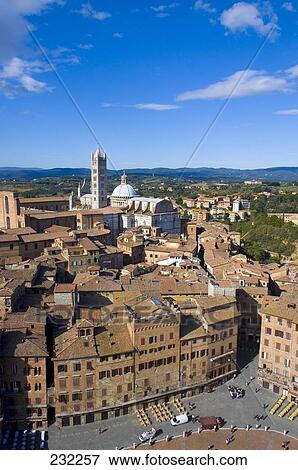 Buildings in city, Siena Cathedral, Siena, Siena Province, Tuscany, Italy View Large Photo Image Stock Photo - Buildings in city, Siena Cathedral, Siena, Siena Province, Tuscany, Italy . Fotosearch