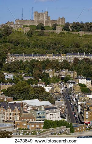 Buildings in town, Dover, Kent, England View Large Photo Image Stock Photo - Buildings in town, Dover, Kent, England . Fotosearch