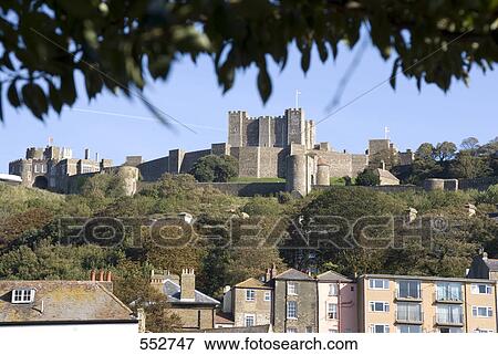 Castle on hill, Dover Castle, Dover, Kent, England View Large Photo Image Stock Photo - Castle on hill, Dover Castle, Dover, Kent, England . Fotosearch
