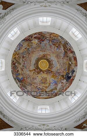 Ceiling fresco of St. Martin church, Weingarten, Germany, directly below View Large Photo Image Picture - Ceiling fresco of St. Martin church, Weingarten, Germany, directly below . Fotosearch