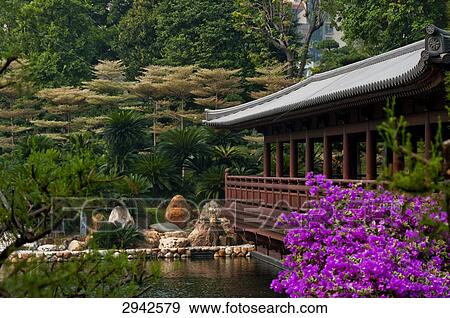 Chi Lin Nunnery, Hongkong, China View Large Photo Image Stock Photo - Chi Lin Nunnery, Hongkong, China . Fotosearch