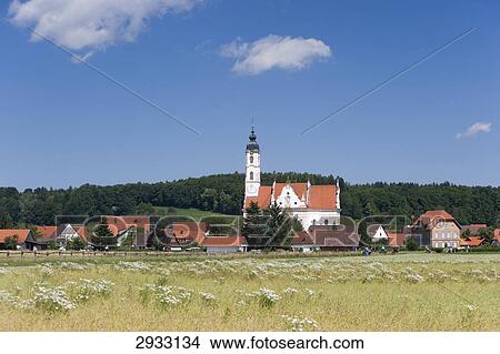 church village Steinhausen in Bad Schussenried, Germany View Large Photo Image Picture - church village Steinhausen in Bad Schussenried, Germany . Fotosearch