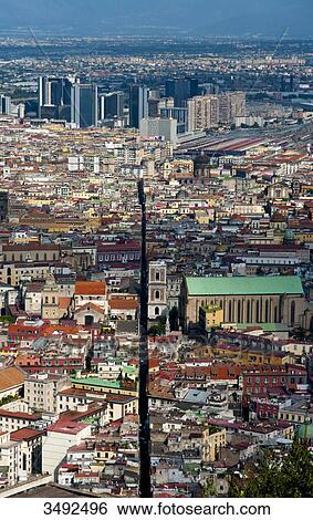 Stock Photograph - City view, Naples, Campania, Italy, Europe . Fotosearch