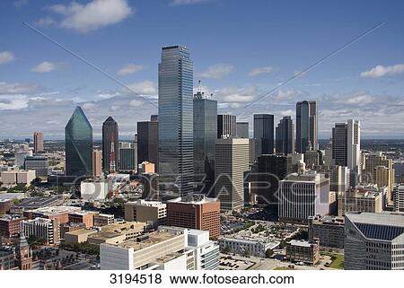 Cityscape of Dallas, USA, high angle view View Large Photo Image Stock Photo - Cityscape of Dallas, USA, high angle view . Fotosearch
