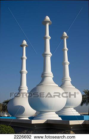 Stock Image - Close-up of artistic perfume atomizers, Doha, Qatar . Fotosearch