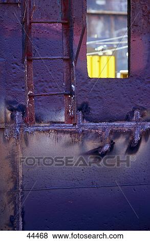 Close-up of rusted ladder View Large Photo Image Stock Photo - Close-up of rusted ladder . Fotosearch