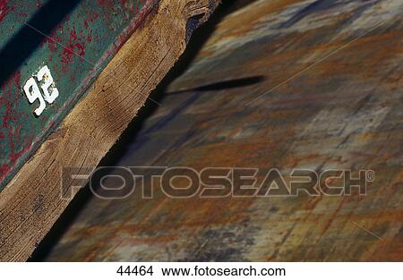 Picture - Close-up of rusted surface of boat . Fotosearch