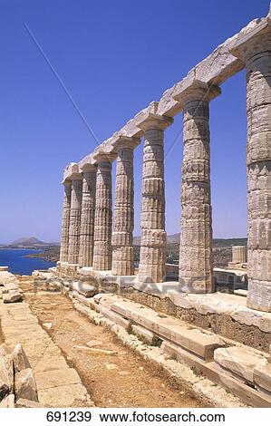 Colonnade of temple, Greece View Large Photo Image Stock Photo - Colonnade of temple, Greece . Fotosearch