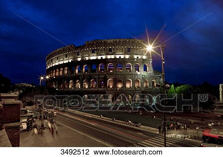 Stock Image - Colosseum, Forum Romanum, Rome, Italy, Europe . Fotosearch