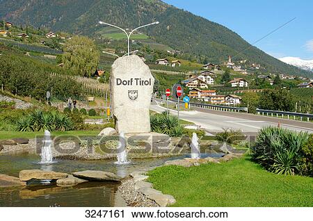 Dorf Tirol, South Tyrol, Italy View Large Photo Image Stock Image - Dorf Tirol, South Tyrol, Italy . Fotosearch