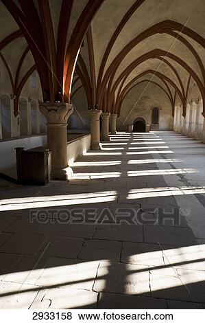 Stock Photo - dormitory of the Eberbach Abbey, Hesse, Germany . Fotosearch