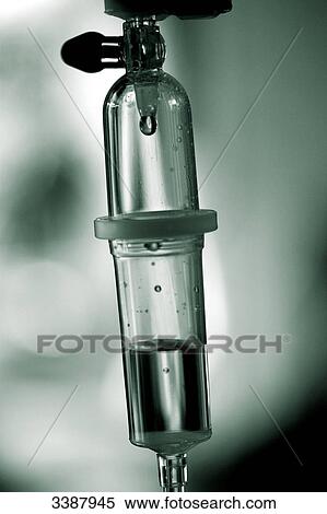 Stock Photography - Drip chamber, close-up . Fotosearch