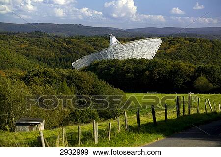 Stock Photo - Effelsberg radio telescope, Germany . Fotosearch