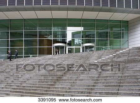Stock Photography - Entrance to Commerzbank, Frankfurt am Main, Hesse, Germany . Fotosearch